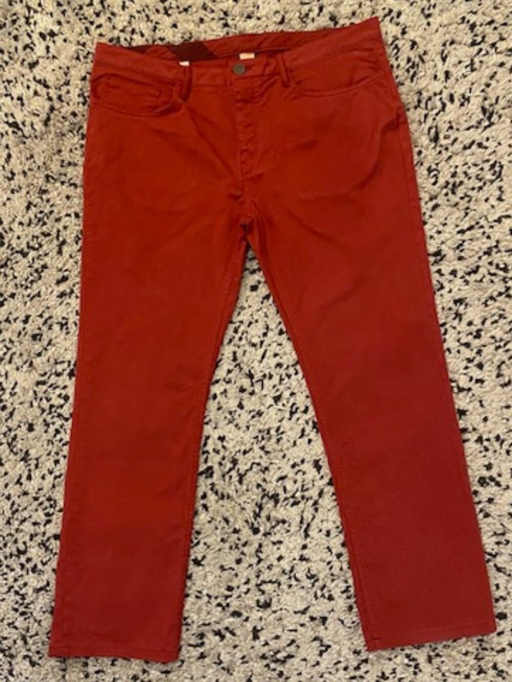 Burberry Brit Slim Fit pants Mens Cranberry Red 38L Perfect Condition